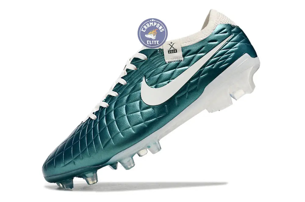 Tiempo Legend 10 Elite FG Emerald - Turquoise/Blanc Cassé