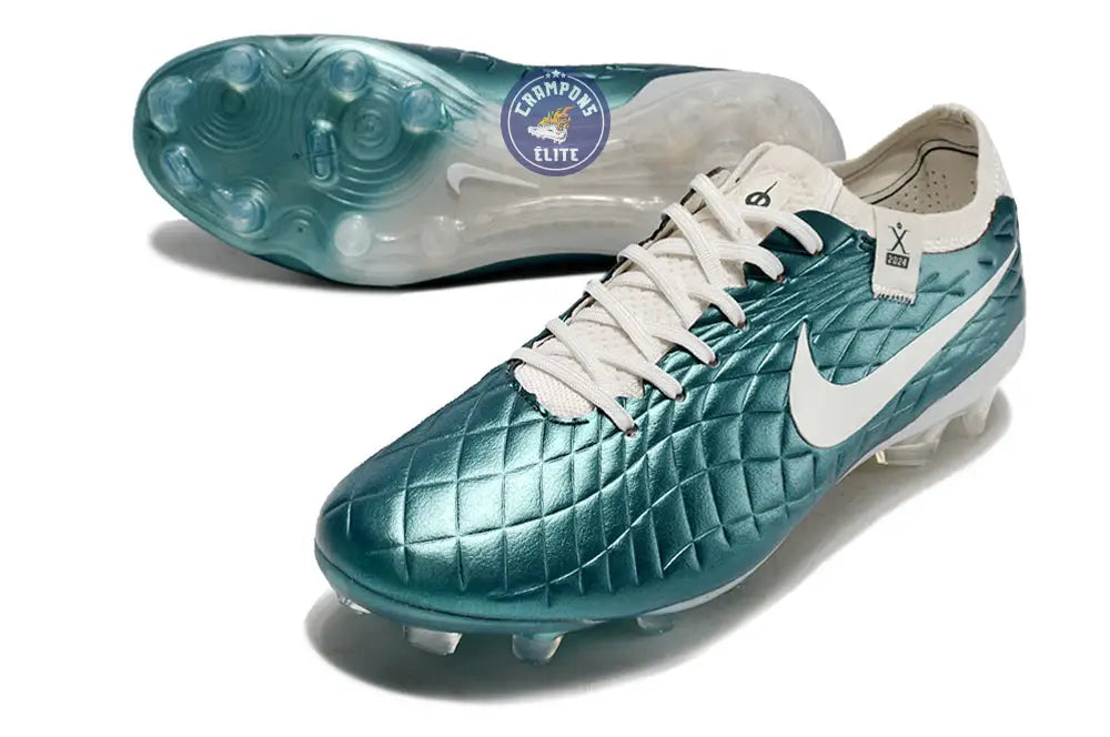 Tiempo Legend 10 Elite FG Emerald - Turquoise/Blanc Cassé