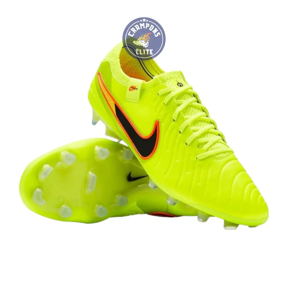 Image of NIKE TIEMPO LEGEND 10 ELITE FG MAX VOLTAGE - NEON/JAUNE