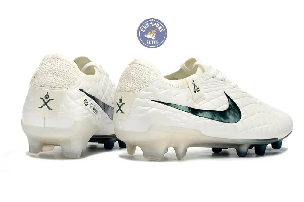 Tiempo Legend 10 Elite FG Pearl - Blanc Cassé/Turquoise