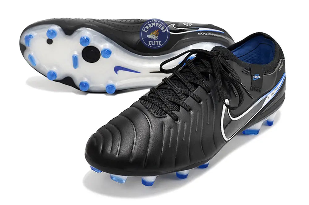 Tiempo Legend 10 Elite FG Shadow - Noir/Chrome/Bleu