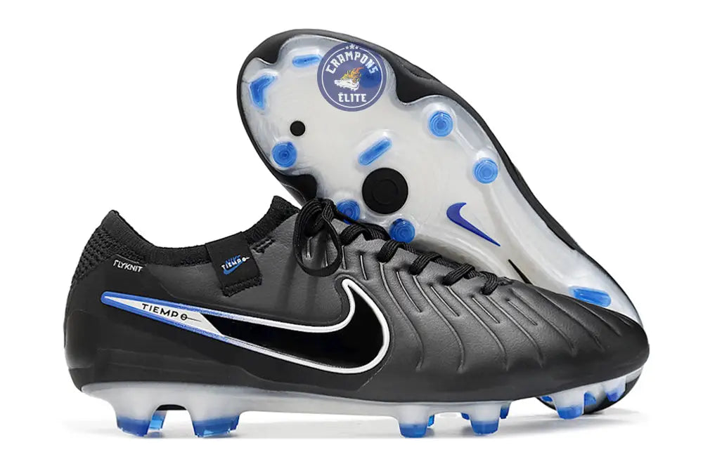 Tiempo Legend 10 Elite FG Shadow - Noir/Chrome/Bleu