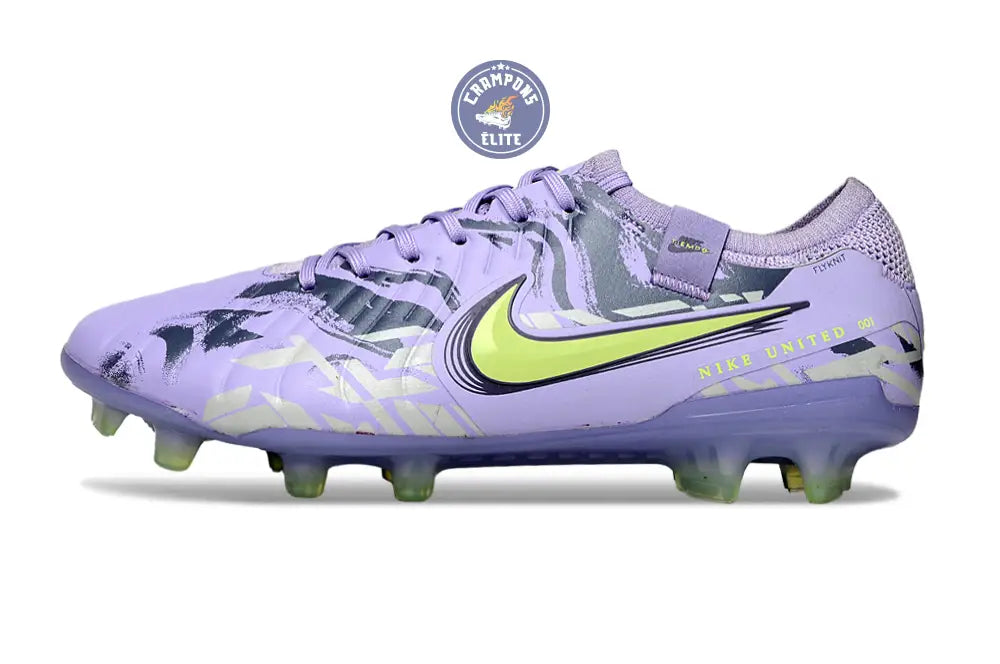 TIEMPO LEGEND 10 ELITE FG UNITED - PURPLE AGATE/JAUNE FLUO