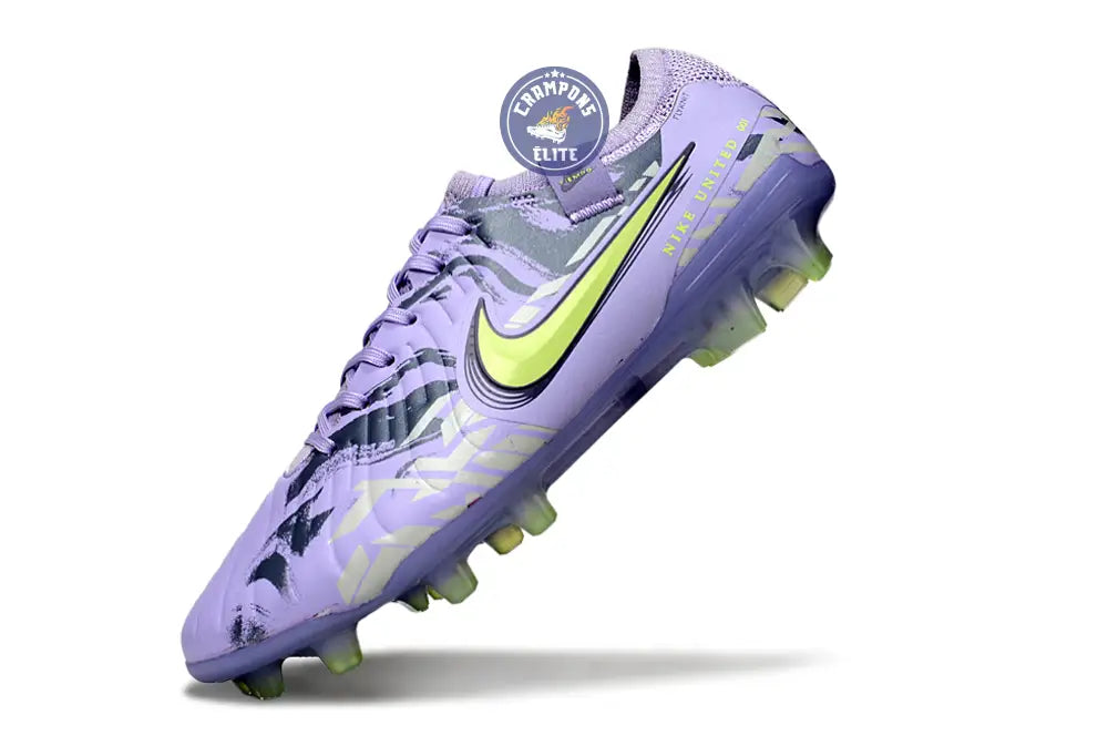 TIEMPO LEGEND 10 ELITE FG UNITED - PURPLE AGATE/JAUNE FLUO