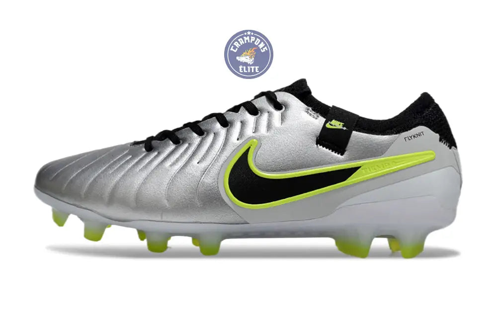 Tiempo Legend 10 Pro FG Mad Voltage - Argenté/Noir/Jaune Fluo
