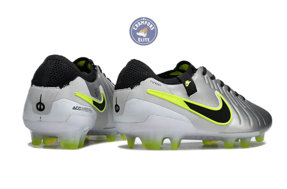 Tiempo Legend 10 Pro FG Mad Voltage - Argenté/Noir/Jaune Fluo
