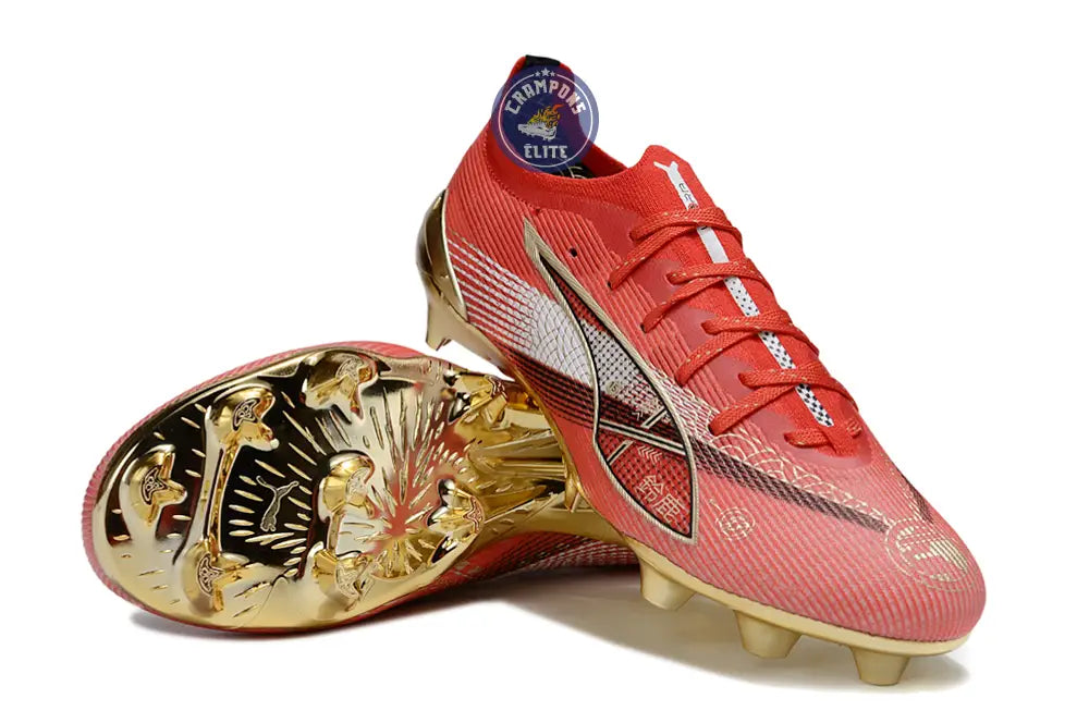 Image of ULTRA 5 ULTIMATE X JAPAN RACETRACK FG/AG - Rouge/Or