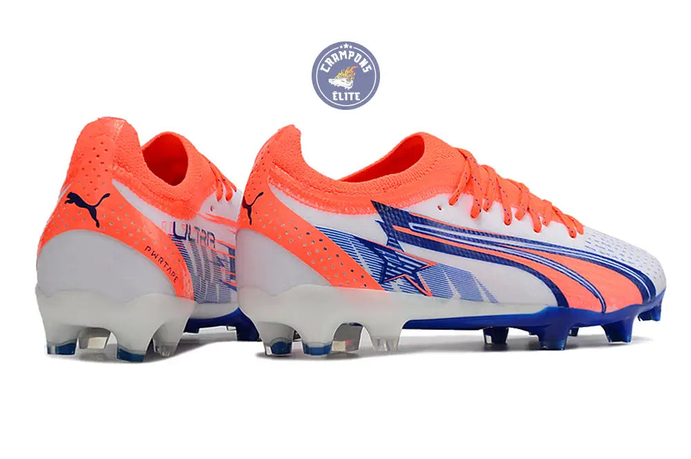 Ultra Ultimate FG Firm Ground - Blanc/Bleu/Orange