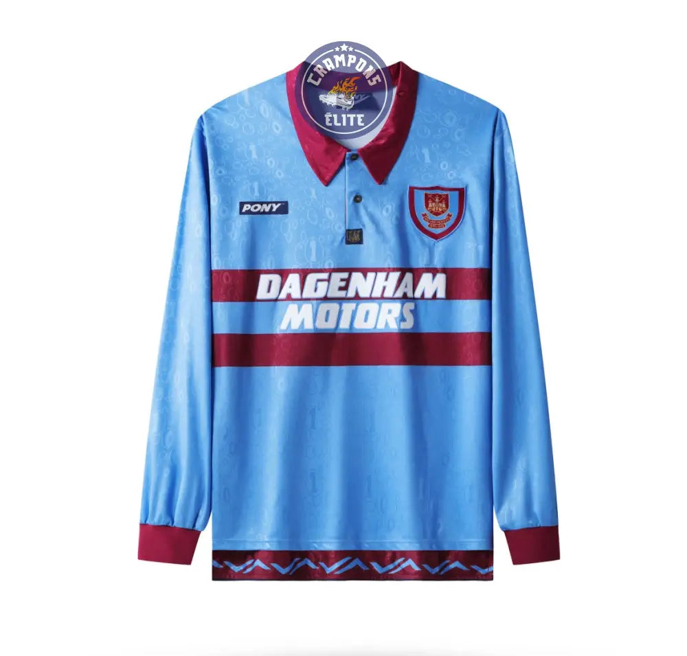 West Ham 1995/96 Extérieur à manches longues