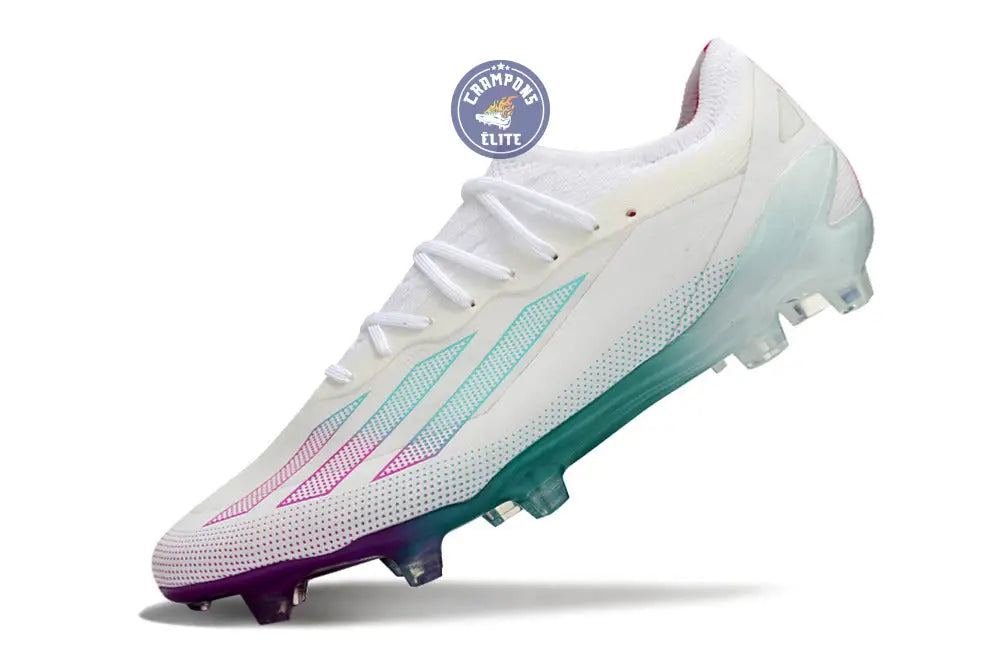 X Crazyfast Elite FG Blanc/Violet/Vert
