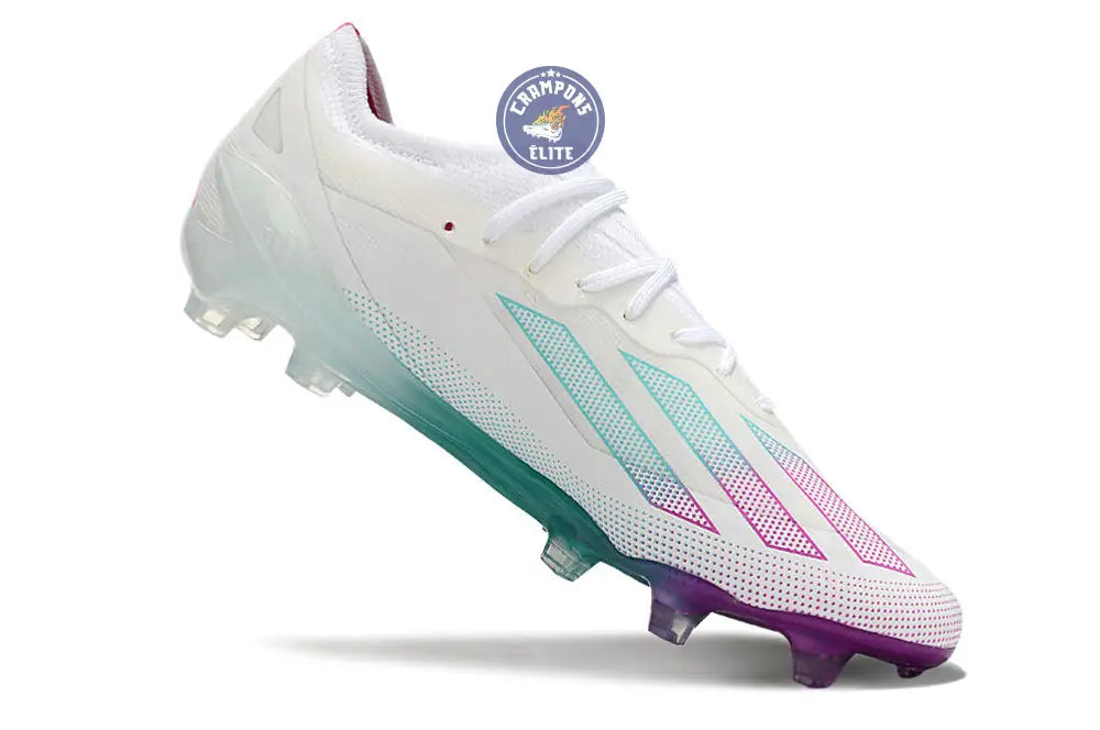 X Crazyfast Elite FG Blanc/Violet/Vert