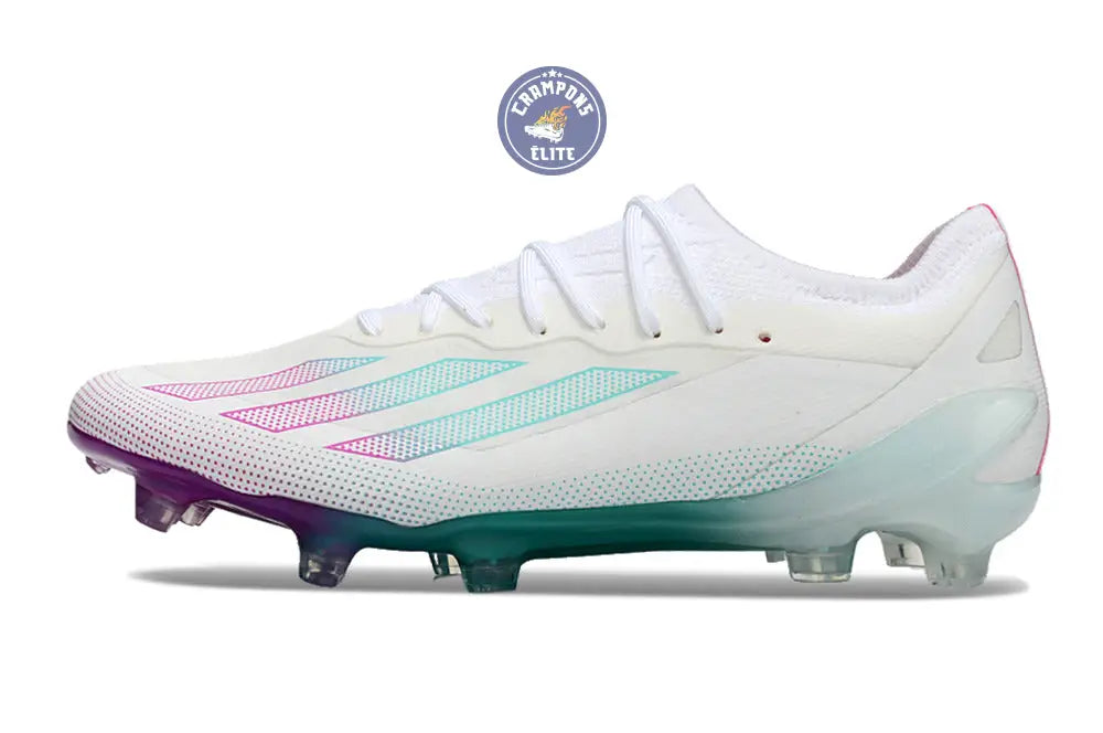 X Crazyfast Elite FG Blanc/Violet/Vert