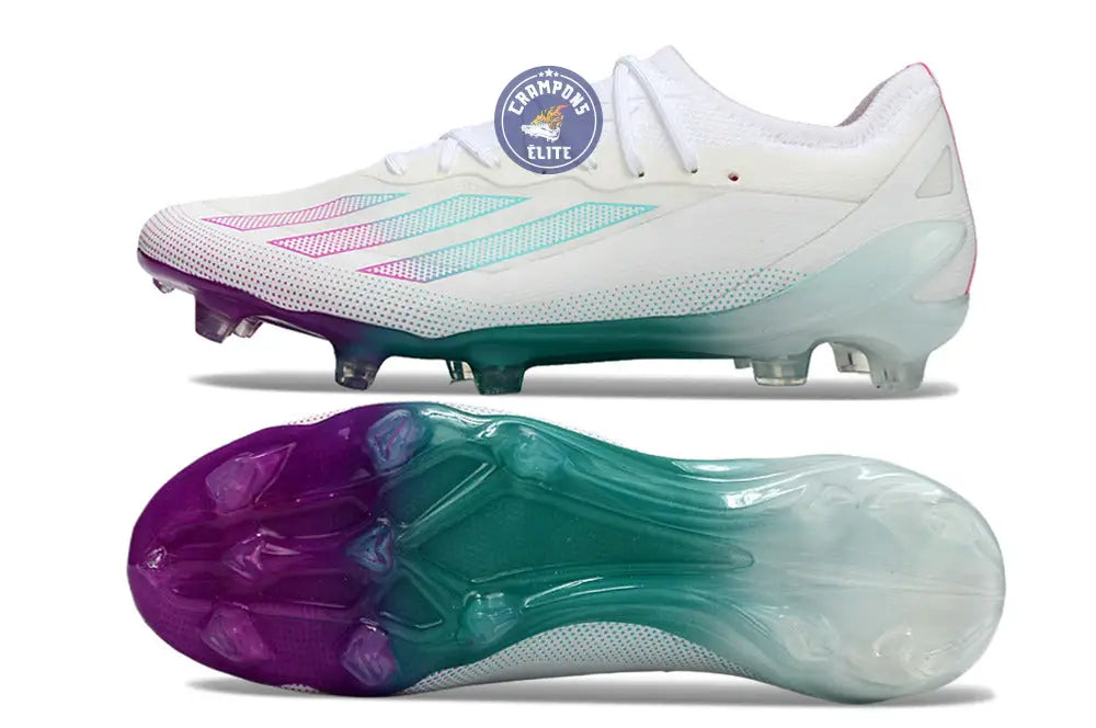 Image of X Crazyfast Elite FG Blanc/Violet/Vert