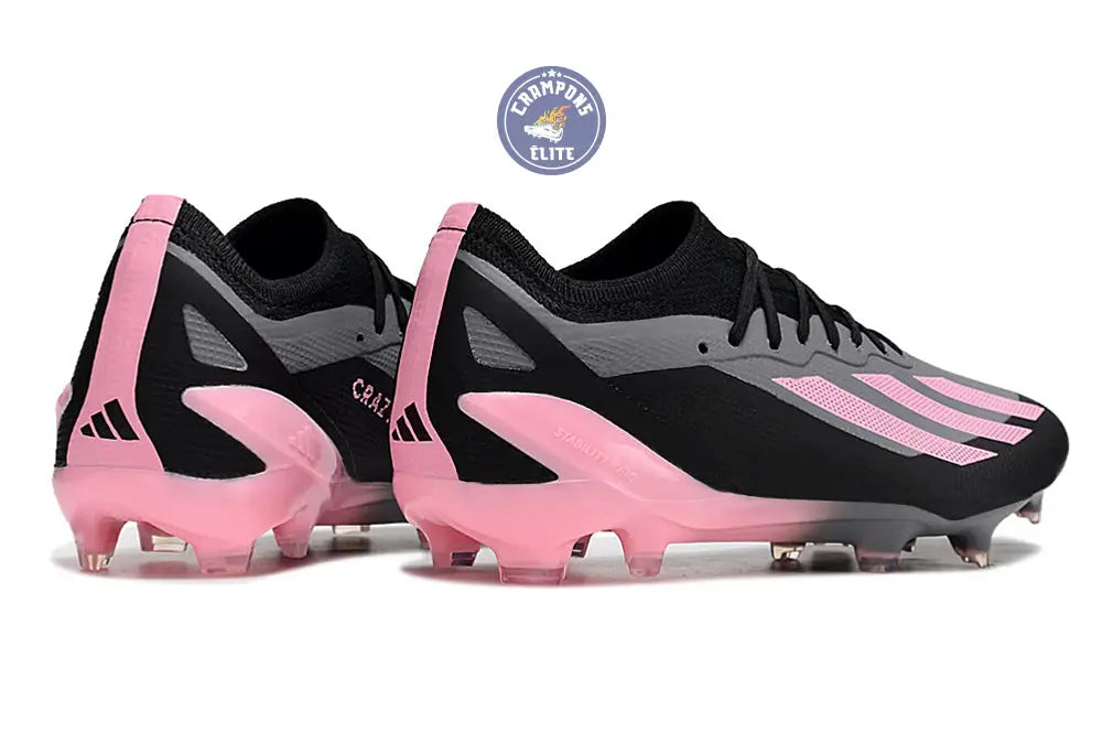 X Crazyfast Elite FG Noir/Gris/Rose