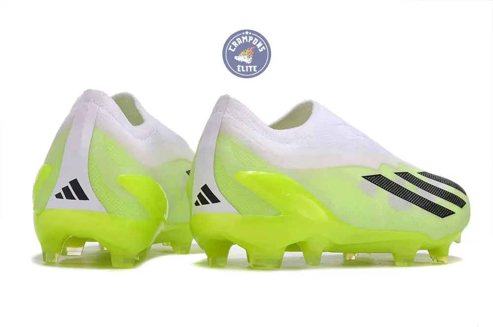 X Crazyfast Elite Laceless FG Crazyrush - Blanc/Noir/Lucid Lemon