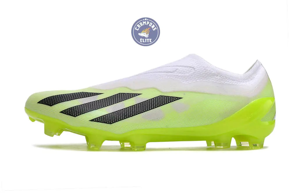 X Crazyfast Elite Laceless FG Crazyrush - Blanc/Noir/Lucid Lemon