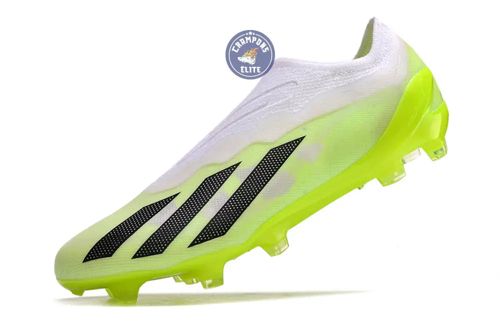 X Crazyfast Elite Laceless FG Crazyrush - Blanc/Noir/Lucid Lemon