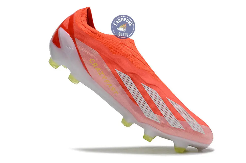 X Crazyfast Elite Laceless FG Energy Citrus - Rouge/Blanc/Jaune