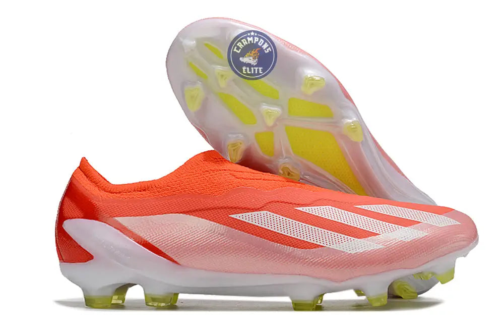 Image of X Crazyfast Elite Laceless FG Energy Citrus - Rouge/Blanc/Jaune