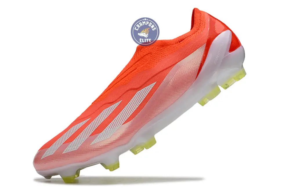 X Crazyfast Elite Laceless FG Energy Citrus - Rouge/Blanc/Jaune