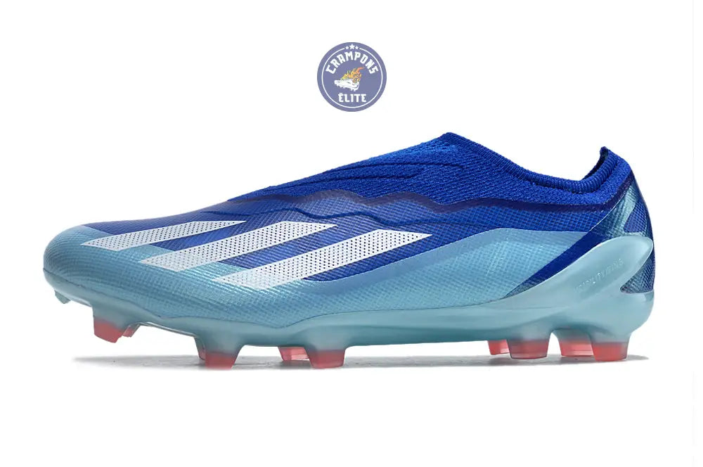 X Crazyfast Elite Laceless FG Marinerush - Bleu/Blanc/Rouge