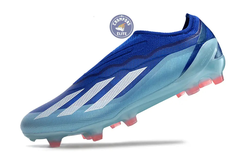 X Crazyfast Elite Laceless FG Marinerush - Bleu/Blanc/Rouge