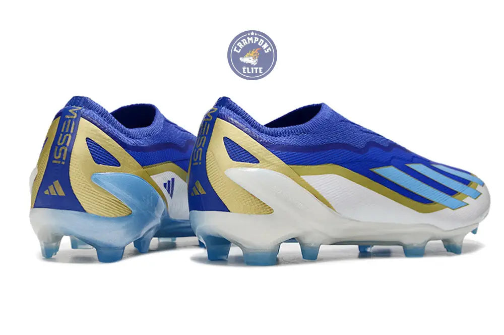 X Crazyfast Elite Laceless FG x Messi Spark Gen10s - Bleu/Blue Burst/Blanc