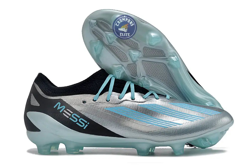 X Crazyfast FG x Messi Infinito - Argenté/Bliss Blue/Noir