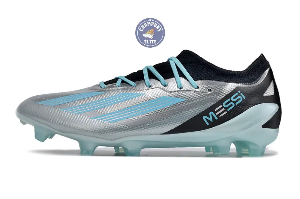 X Crazyfast FG x Messi Infinito - Argenté/Bliss Blue/Noir