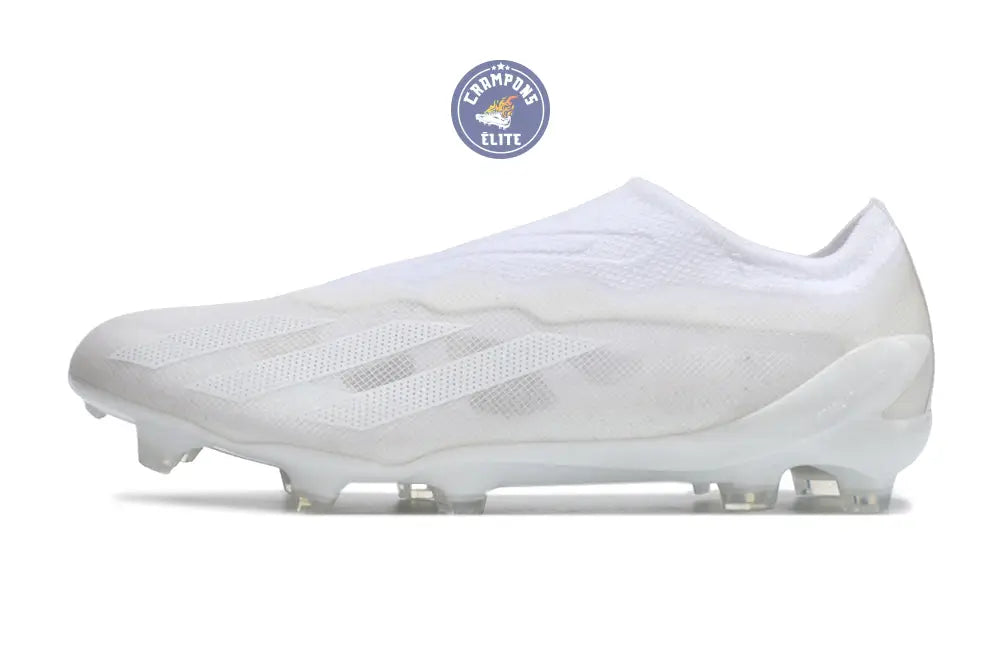 X Crazyfast Laceless FG Pearlized - Blanc