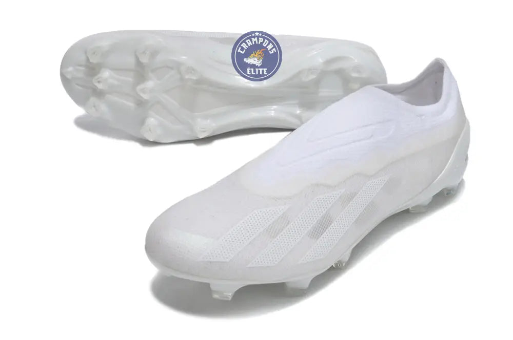 X Crazyfast Laceless FG Pearlized - Blanc