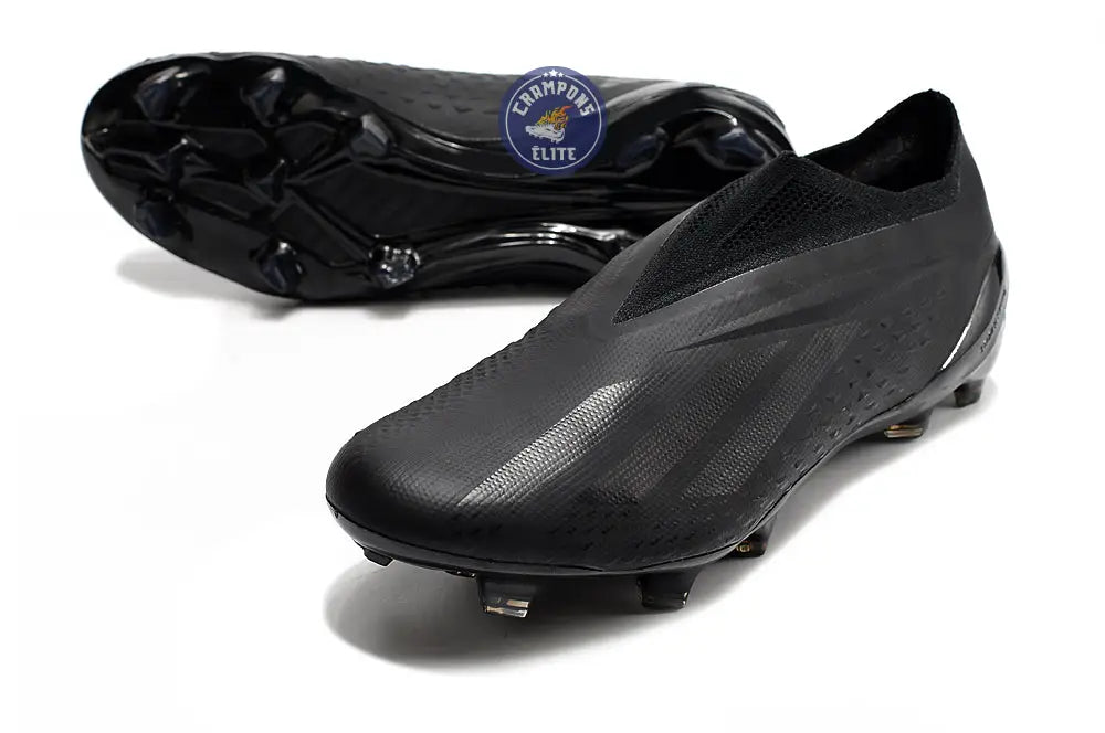 X Speedportal Elite Laceless FG Full Black - Noir