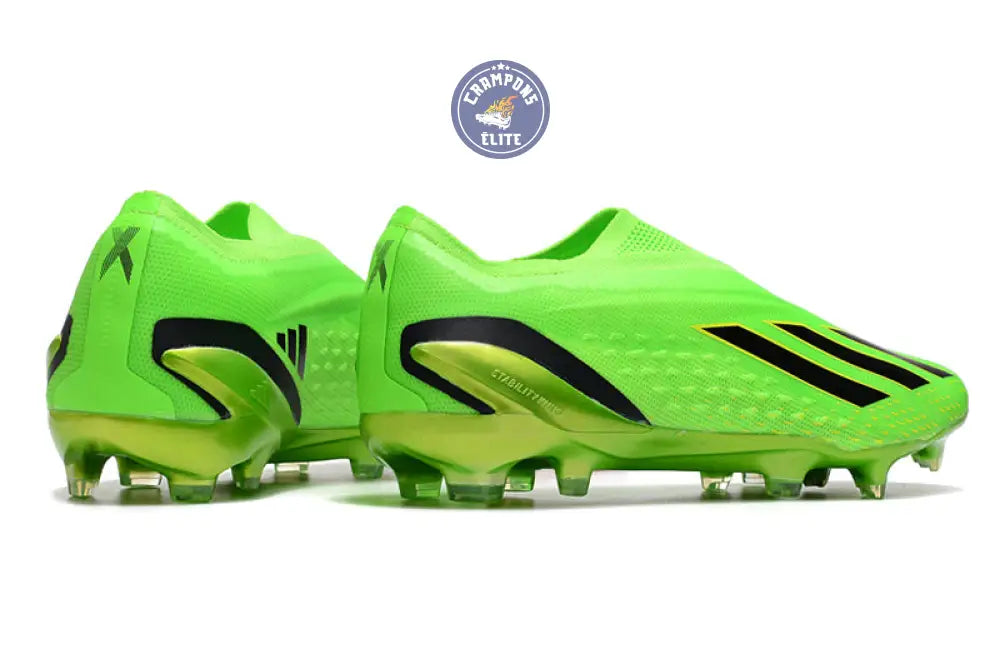 X Speedportal Elite Laceless FG Game Data - Vert/Noir/Jaune