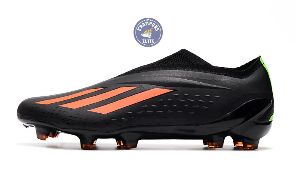 X Speedportal Elite Laceless FG Noir/Orange