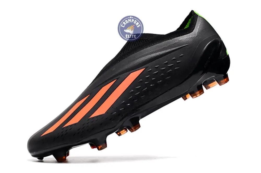 X Speedportal Elite Laceless FG Noir/Orange