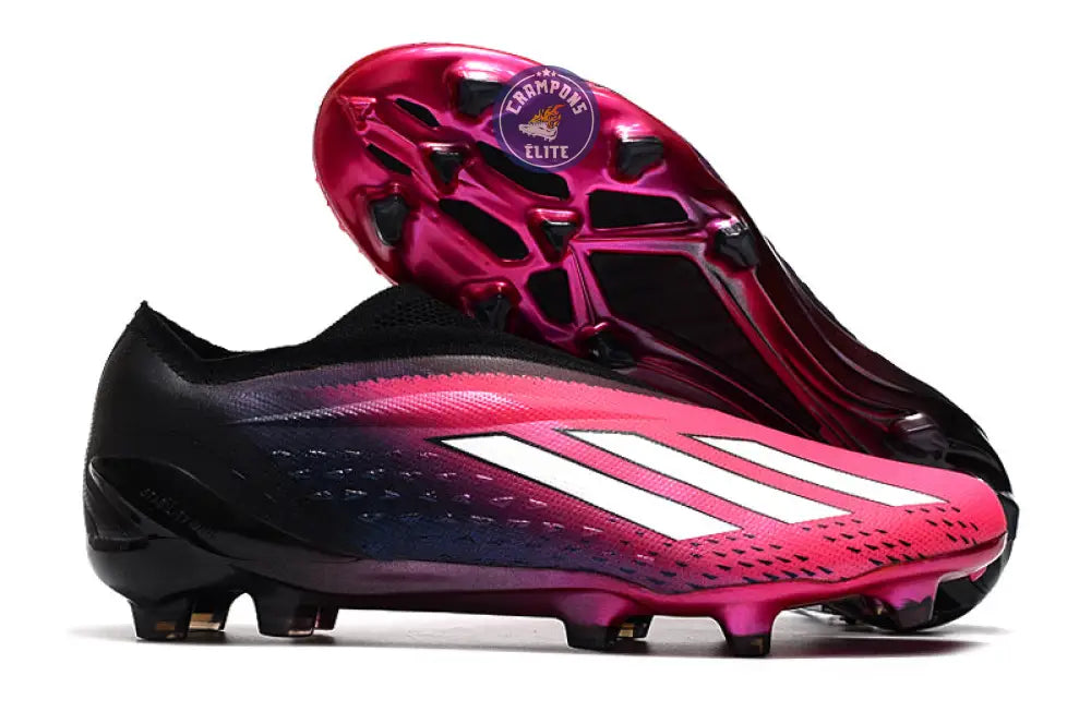 X Speedportal Elite Laceless FG Own Your Football - Rose/Argenté/Noir