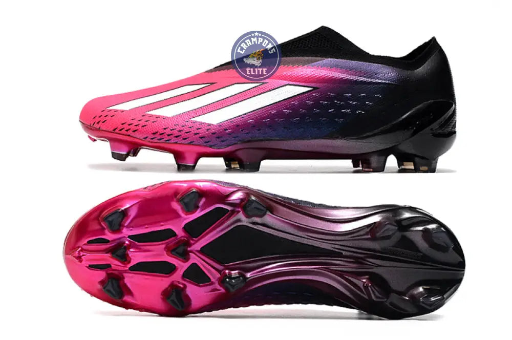 X Speedportal Elite Laceless FG Own Your Football - Rose/Argenté/Noir
