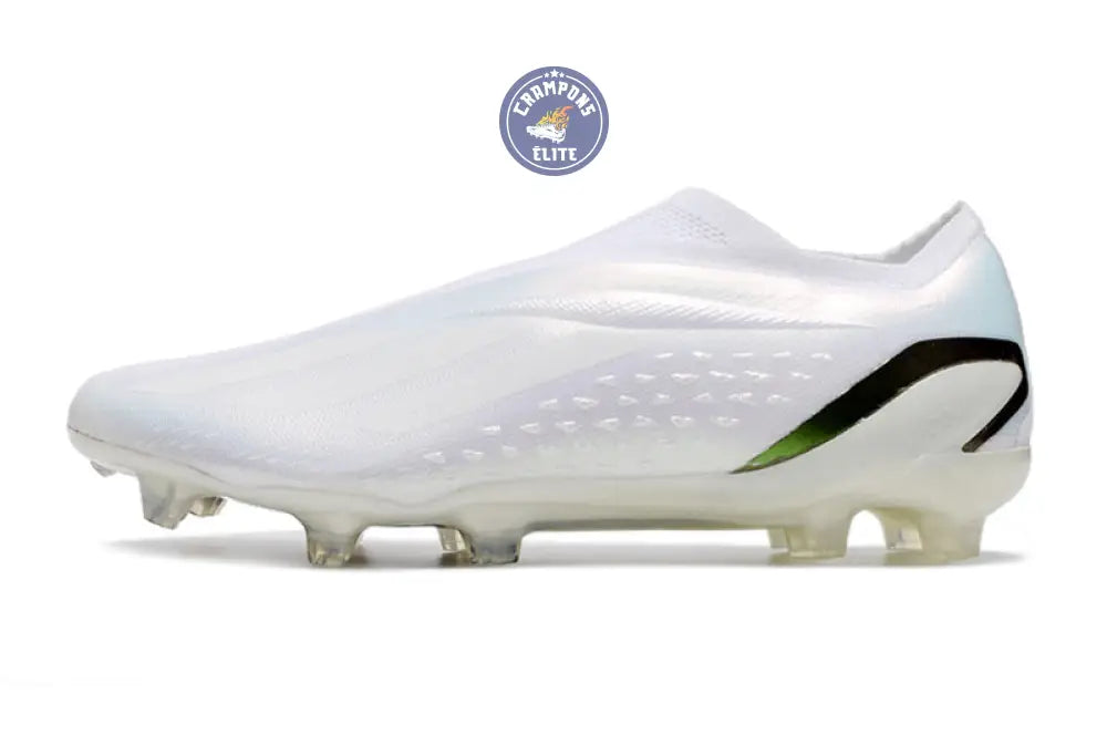 X Speedportal Elite Laceless FG Pearlized - Blanc/Noir